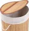 WENKO truhlica na bielizeň BAMBOO 55 L kôš zberný box veko Náhľad obrázku produktu 3