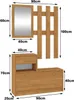 Set di mobili per ingresso con specchio e cassetto in Anteprima dell’immagine prodotto 6