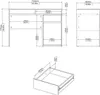 Function Plus Bureau blanc brillant Voir les images du produit 16