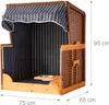 Fauteuil de plage pour chien Relaxdays, en rotin, avec Voir les images du produit 4