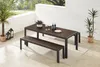 riess-ambiente Moderne Gartenbank DESIGNO 180cm dunkelbraun Produktbild-Vorschau 2