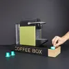 Meuble à café Balvi avec détails en bambou blanc velouté, Voir les images du produit 2
