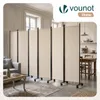 VOUNOT® Paraván, dělicí stěna, 6dílný, na kolečkách, volně Náhled obrázku produktu 2