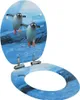 vidaXL Toaletné sedadlo s mäkkým zatváraním MDF Penguin Náhľad obrázku produktu 8