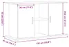 vidaXL Aquariumständer Altholz-Optik 101x41x58 cm Produktbild-Vorschau 8