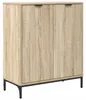 vidaXL Kredens dąb sonoma 69,5 x 33 x 82 cm Materiał Podgląd zdjęcia produktu 2