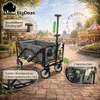 BigDean Bollerwagen faltbar bis 80kg Grau/Schwarz | Produktbild-Vorschau 5