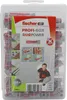 A clear plastic box containing a set of Fischer DUOPOWER wall plugs. Náhľad obrázku produktu
