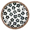 Clayre & Eef Assiette à déjeuner Ø 21x3 cm Blanc Noir Voir les images du produit 1