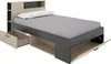 Bett mit Kopfteil mit Kommode und Schubladen - 120 x 190 cm Produktbild-Vorschau 4
