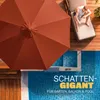 KINGSLEEVE® Holz Sonnenschirm 330 cm Groß UV Schutz 80+ Produktbild-Vorschau 8