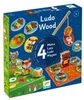 Gioco educativo LudoWood 4 giochi, Djeco Anteprima dell’immagine prodotto 1