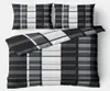 Winter Bettwäsche 200x220 cm Thermofleece Schwarz Grau Produktbild-Vorschau 1
