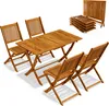 CASARIA® Gartenmöbel Set Wetterfest Klappbar Akazie 5-tlg. Produktbild-Vorschau 1