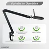 Lumeno 861XSW Lupenleuchte/Arbeitsplatzlampe 60 LEDs ovale Produktbild-Vorschau 2