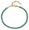 Tennisarmband verguld met groene zirkonia's, model BEI102 Productafbeelding-voorbeeld 1