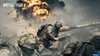 Soldiers in combat with explosions and a tank in the background. Produktbild-Vorschau