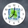 Glasuhr Wanduhr Küchenuhr Echt-Glas 30fi cm Eis Minze grün Produktbild-Vorschau 2