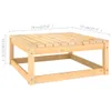 2-tlg. Garten-Lounge-Set mit Kissen Kiefer Massivholz Produktbild-Vorschau 6