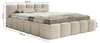 Selsey Cloudy Low - Polsterbett 160x200 mit Holzlattenrost, Produktbild-Vorschau 4