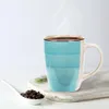 Kolorowe kubki ceramiczne w pudełku upominkowym - zestaw 4 Podgląd zdjęcia produktu 4