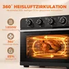HOMCOM Heißluftfritteuse 36 Liter Mini Backofen mit Umluft Produktbild-Vorschau 6