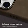 Accezz Couverture arrière Magsafe en cuir vintage pour Voir les images du produit 2