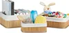 Relaxdays Regalkorb Set Bambus 12,5 x 32 x 22 HxBxT, 3er Produktbild-Vorschau 1