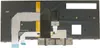 The underside of a laptop keyboard with various cables and connectors. Produktbild-Vorschau
