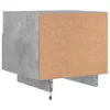 vidaXL Comodino con luci a LED Grigio cemento 40x39x37 cm Anteprima dell’immagine prodotto 10