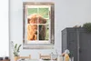 MuchoWow® Poster Schottischer Highlander - Fenster - Holz - Produktbild-Vorschau 2