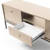 Lowboard in beige, Fußgestell schwarz, MALAGA-160 Produktbild-Vorschau 5