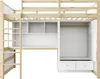 Łóżko na poddaszu Sweiko 90 x 200 cm, Z drabinką, Z Podgląd zdjęcia produktu 16