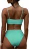 Bikini Set Zweiteiliger Bademode, Türkis, L Produktbild-Vorschau 2