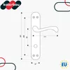 KOTARBAU Türdrücker 90 mm WC/Bad Türgriff Türbeschlag Produktbild-Vorschau 7