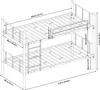 Metall Etagenbett 'Berimma' Hochbett 90 x 200 cm mit Produktbild-Vorschau 7