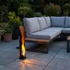 2x LED Solarleuchte, Feuer-Effekt, Schwarz, Außenbereich, H Produktbild-Vorschau 3