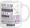 Wasserskifahrerin Geschenk Becher Tasse Gott Schuf Alle Produktbild-Vorschau 1