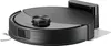 A black robot vacuum cleaner with its charging dock. Produktbild-Vorschau