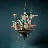 Puzzle 3D, Zamek Fantasy, niebieski, HC, drewno, 699 Podgląd zdjęcia produktu 3