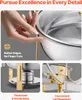 VEVOR Chauffe-plats Hot Pot Buffet avec 4 grands récipients Voir les images du produit 12