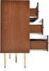 OKWISH Commode 120x40x80 cm - 6 Tiroirs, Poignées Dorées - Voir les images du produit 5