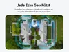 4er-Pack FOSSENXE 4MP WIFI Solar Überwachungsset mit Produktbild-Vorschau 9