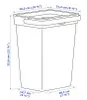HALLBAR Ikea Mülleimer Behälter mit Deckel, hellgrau, 10 l Produktbild-Vorschau 3
