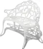 Ławka Ogrodowa, 100 Cm, Odlewane Aluminium, Biała Lumarko! Podgląd zdjęcia produktu 4