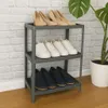 Stojak na buty 3 półki plastikowe GRANIT 70 cm Stojak na Podgląd zdjęcia produktu 3
