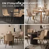 ML-Design set di 4 sedie per sala da pranzo marrone chiaro, Anteprima dell’immagine prodotto 6