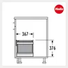 Abfallsorter Raumspar TANDEM 29 (1x12 + 2x8,5) Liter / Produktbild-Vorschau 9