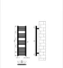 Badheizkörper Weiß 600 x 1750 mm – Handtuchheizkörper Produktbild-Vorschau 6