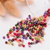Bastelperlen 6mm rot,dunkelgrün,altrosa gelbgrün, lila Produktbild-Vorschau